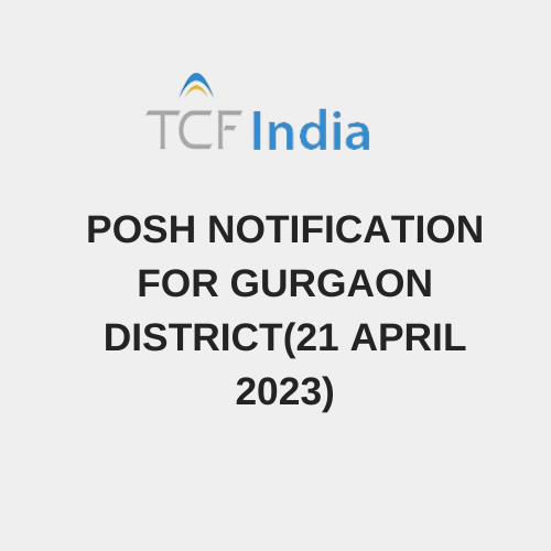 Posh Notification for Gurgaon District(21 April 2023)